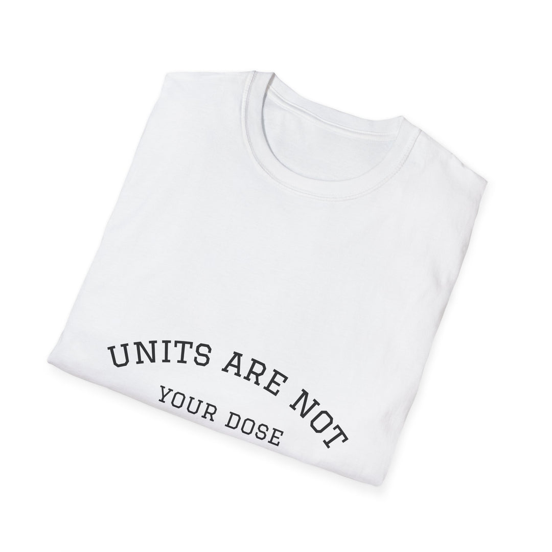 Units are not your dose.