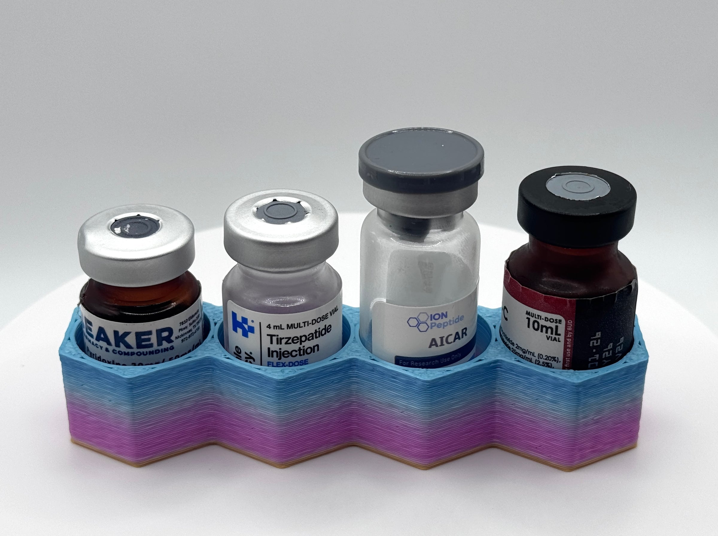 Hexagon Vial Holders No Lid