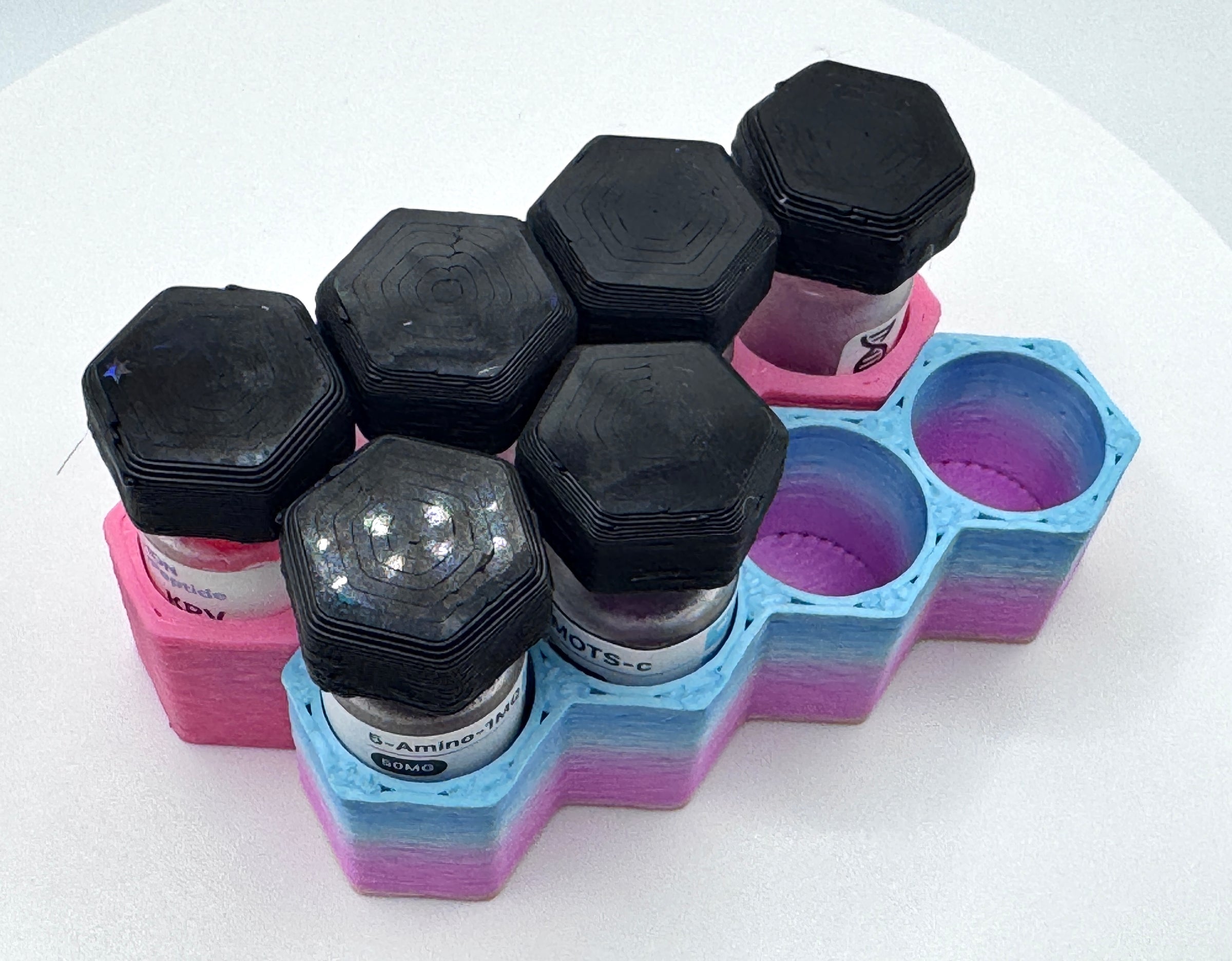 Hexagon Vial Holders No Lid