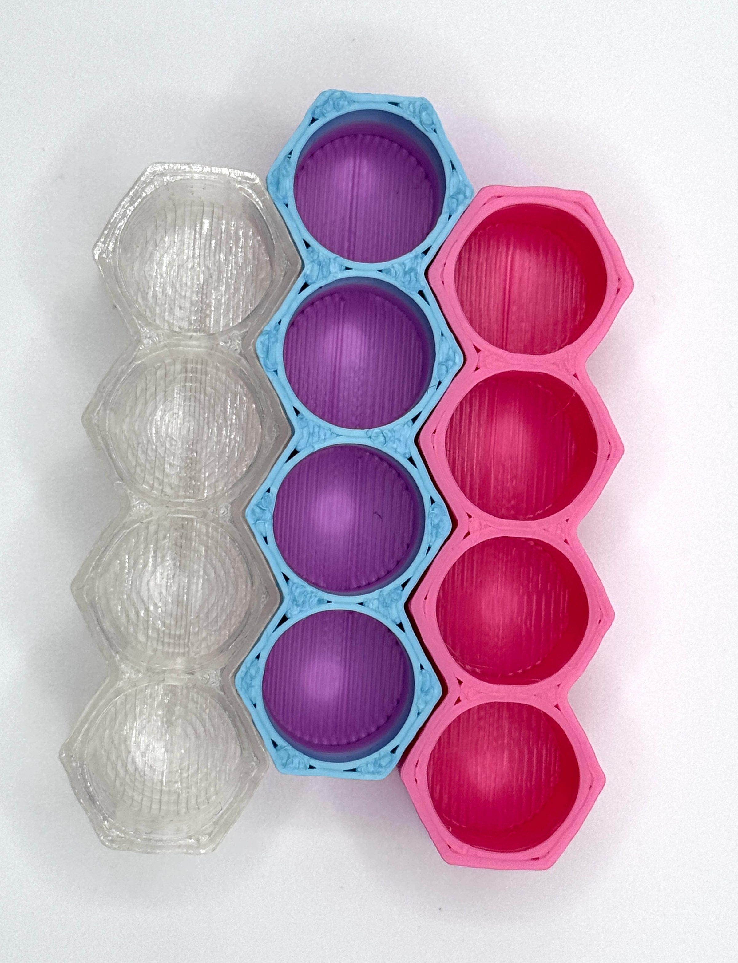 Hexagon Vial Holders No Lid